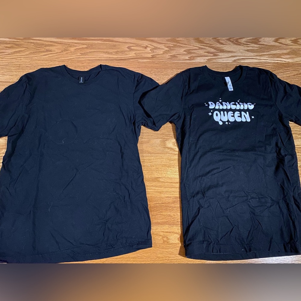 Two Black Tshirts Size Medium